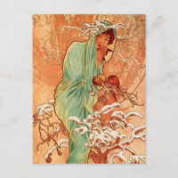 Alphons Mucha - The four season - Winter