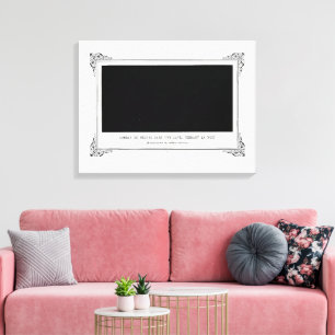 Alphonse Allais, April Fools, Black, Abstract Art Canvas Print