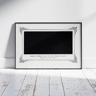 Alphonse Allais, April Fools, Black, Abstract Art Photo Print