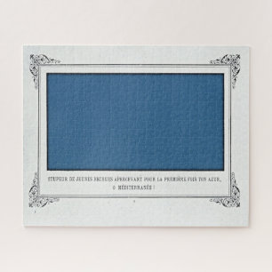 Alphonse Allais, April Fools, Blue, Abstract Art Jigsaw Puzzle