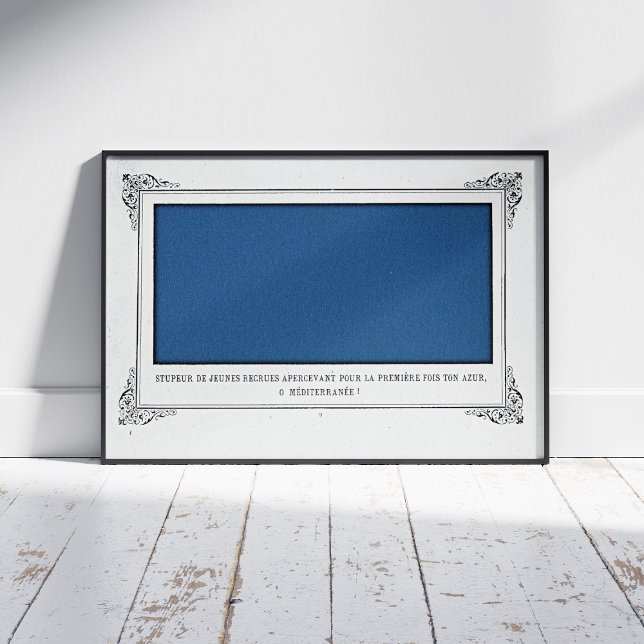 Alphonse Allais, April Fools, Blue, Abstract Art Poster (Creator Uploaded)