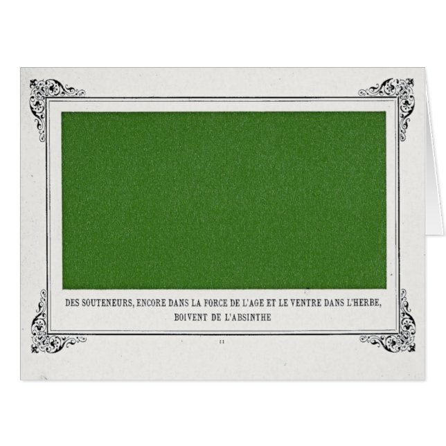 Alphonse Allais, April Fools, Green, Abstract Art (Front Horizontal)
