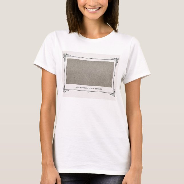 Alphonse Allais, April Fools, Grey, Abstract Art T-Shirt (Front)
