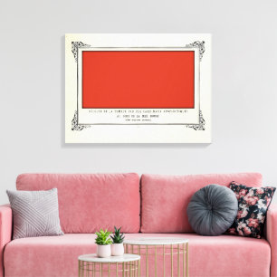 Alphonse Allais, April Fools, Red, Abstract Art Canvas Print