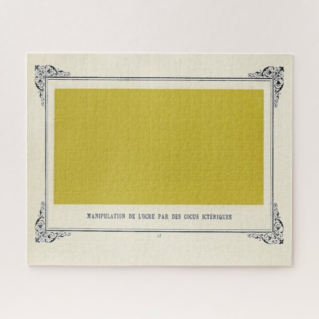 Alphonse Allais, April Fools, Yellow, Abstract Art Jigsaw Puzzle (Horizontal)
