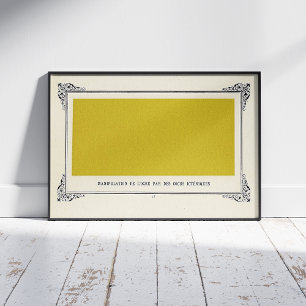 Alphonse Allais, April Fools, Yellow, Abstract Art Photo Print