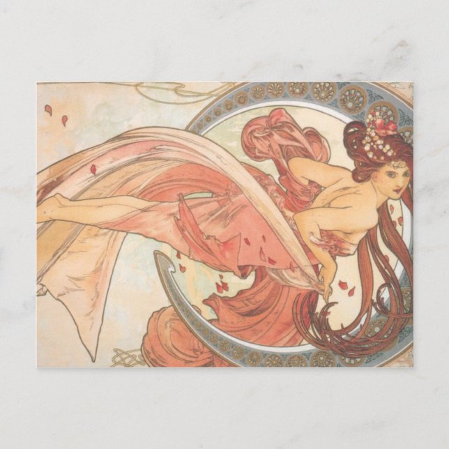 Alphonse, by Mucha Postcard (Front)