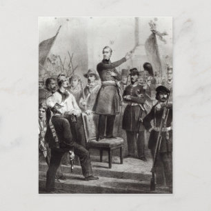 Alphonse de Lamartine at the Town Hall Postcard