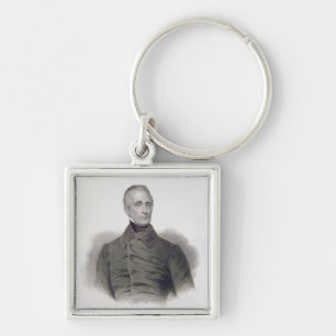 Alphonse de Lamartine, engraved by Pierre Pelee (1 Key Ring