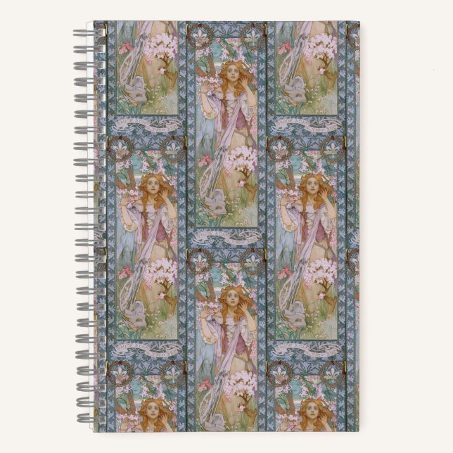 Alphonse Maria Mucha – Art Nouveau Notebook (Front)