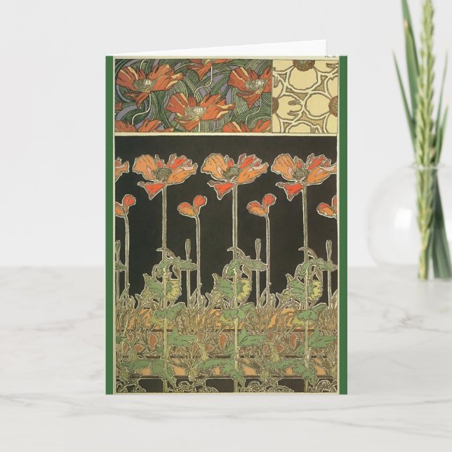 Alphonse Maria Mucha ~ Decoratifs Card (Front)