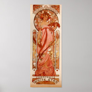 Alphonse Maria Mucha – White Star Jugendstil Art Poster