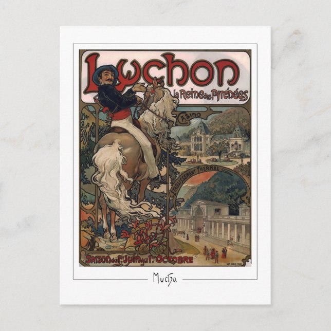 Alphonse Mucha #117 - Fine Art Postcard (Front)