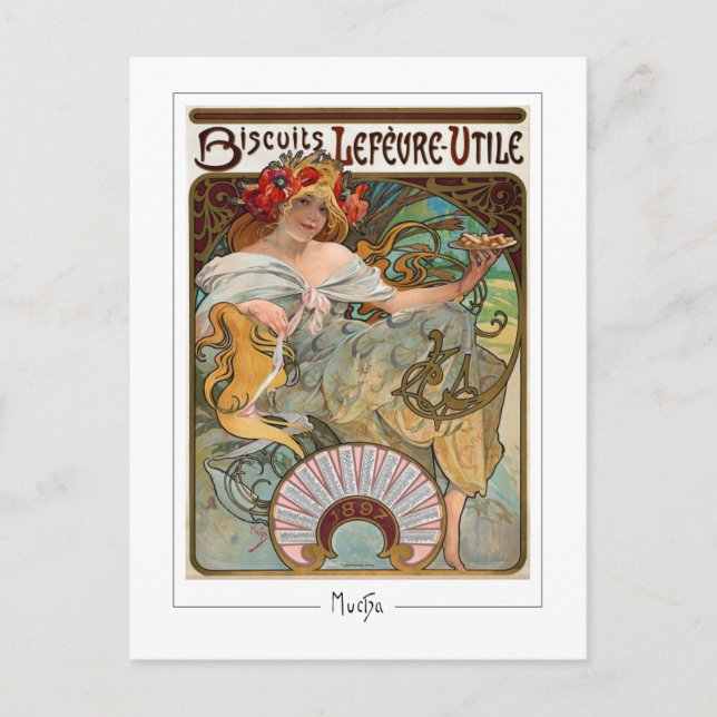 Alphonse Mucha #129 - Fine Art Postcard (Front)