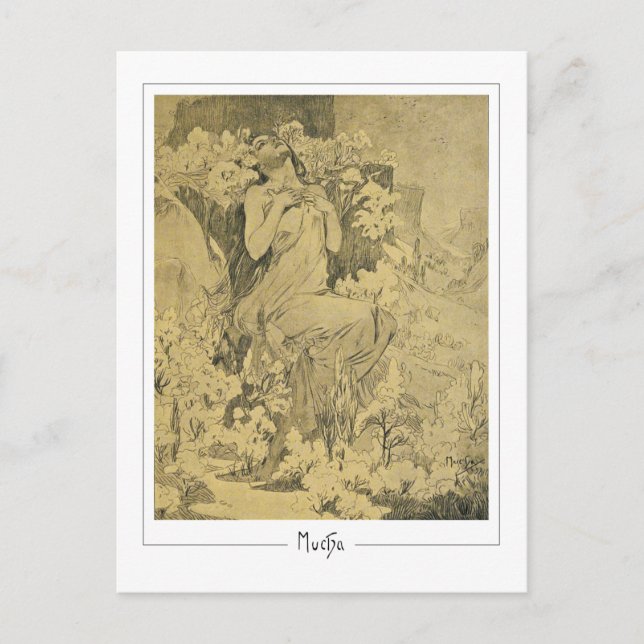 Alphonse Mucha #285 - Fine Art Postcard (Front)