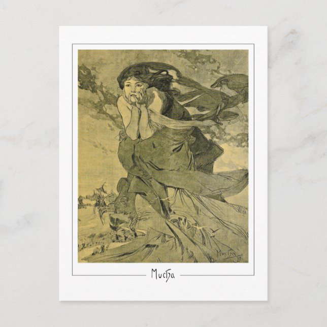 Alphonse Mucha #412 - Fine Art Postcard (Front)