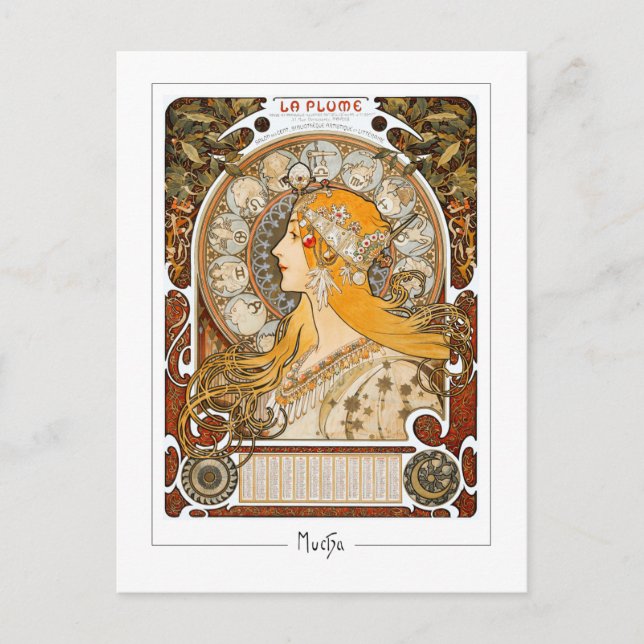 Alphonse Mucha #73 - Fine Art Postcard (Front)