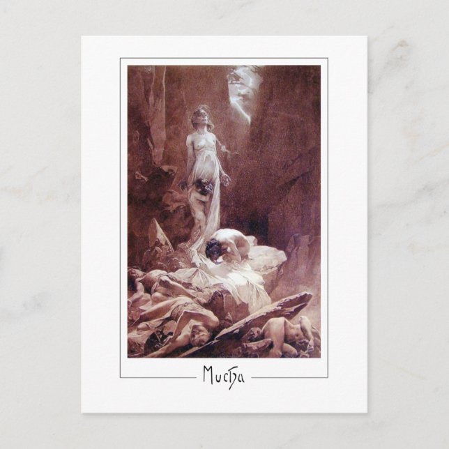 Alphonse Mucha #77 - Fine Art Postcard (Front)