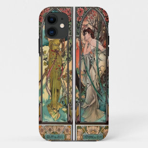 Alphonse Mucha art, art nouveau,vintage,females,be Case-Mate iPhone Case