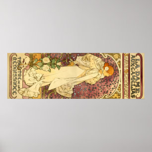 Alphonse Mucha Art Deco Poster