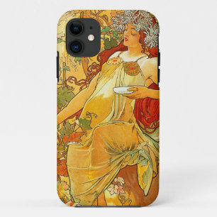 Alphonse Mucha Art Nouveau Autumn Case-Mate iPhone Case