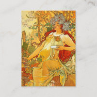 Alphonse Mucha Art Nouveau Autumn