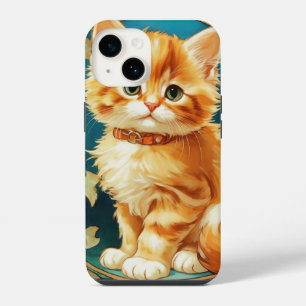 Alphonse Mucha Art Nouveau Cat iPhone 14 Case