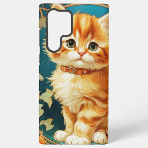 Alphonse Mucha Art Nouveau Cat Samsung Galaxy Case