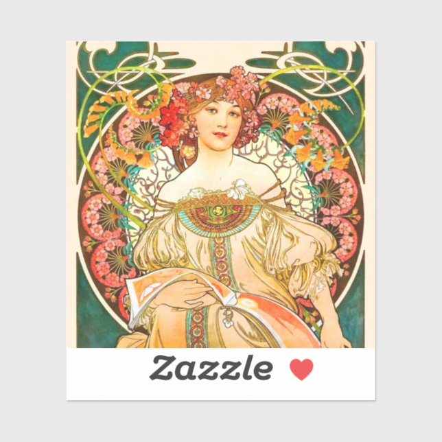 Alphonse Mucha Art Nouveau Daydream (Sheet)