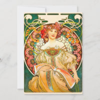 Alphonse Mucha Art Nouveau Daydream