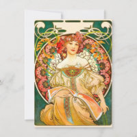 Alphonse Mucha Art Nouveau Daydream