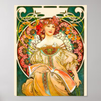 Alphonse Mucha Art Nouveau Daydream