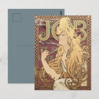 Alphonse Mucha Art Nouveau Job Vintage Poster