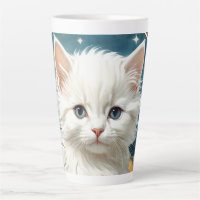 Alphonse Mucha Art Nouveau Kitten