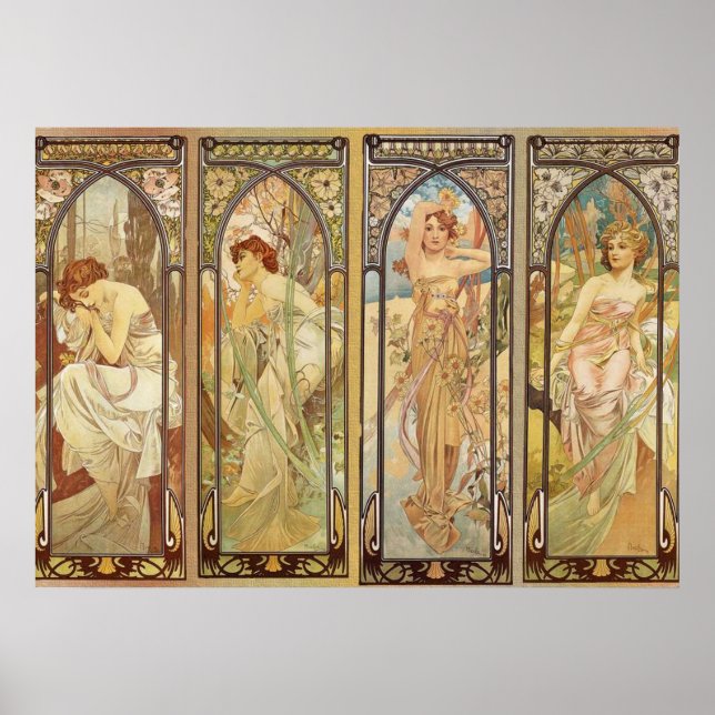 Alphonse Mucha – Art Nouveau Master Poster (Front)