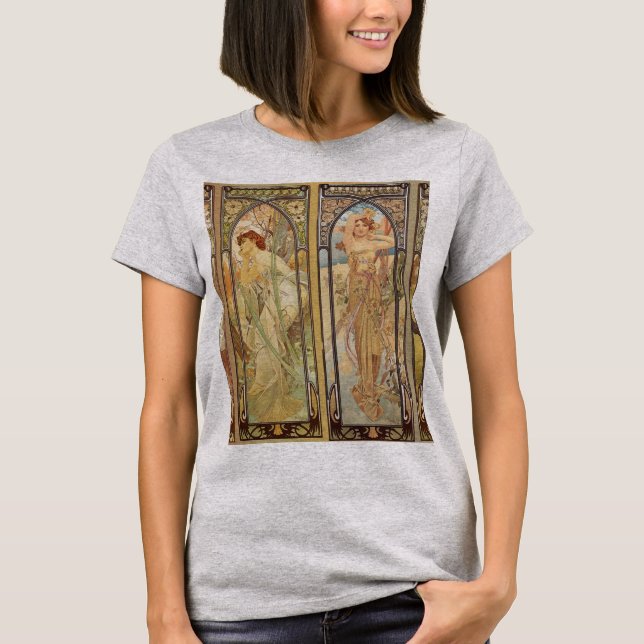 Alphonse Mucha – Art Nouveau Master T-Shirt (Front)