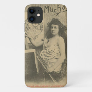 Alphonse mucha art nouveau model photograph unique Case-Mate iPhone case