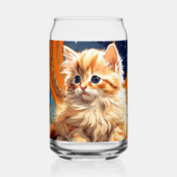 Alphonse Mucha Art Nouveau Orange Cat