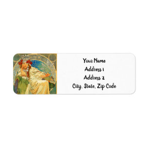 Alphonse Mucha Art Nouveau Princess Hyacinth