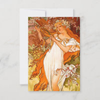 Alphonse Mucha Art Nouveau Spring