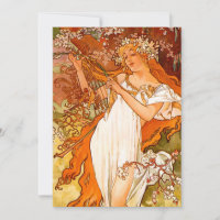 Alphonse Mucha Art Nouveau Spring