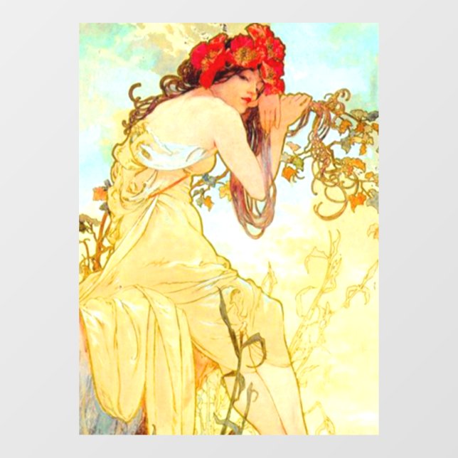 Alphonse Mucha Art Nouveau Summer (Sheet)