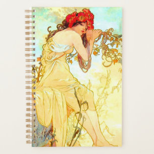 Alphonse Mucha Art Nouveau Summer Planner