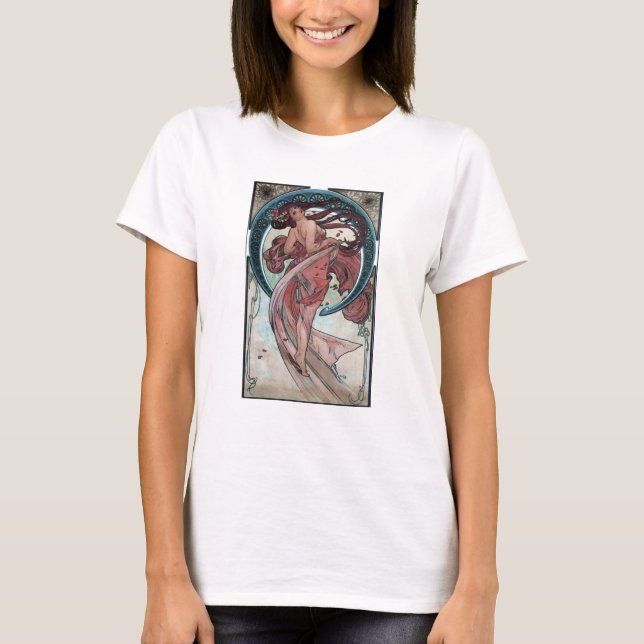 Alphonse Mucha Art Nouveau T-Shirt (Front)