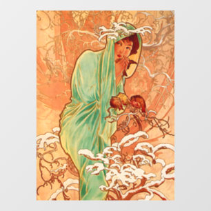 Alphonse Mucha Art Nouveau Winter