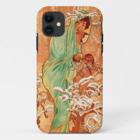 Alphonse Mucha Art Nouveau Winter