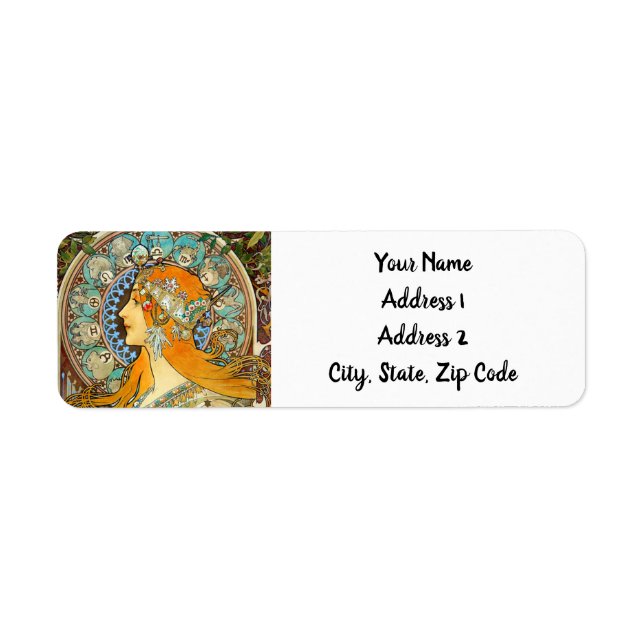 Alphonse Mucha Art Nouveau Zodiac (Front)