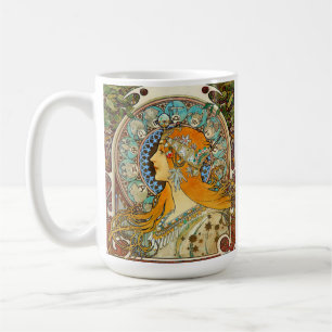 Alphonse Mucha Art Nouveau Zodiac Coffee Mug
