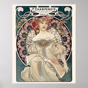 Alphonse Mucha Art Print Art Nouveau Masterpiece