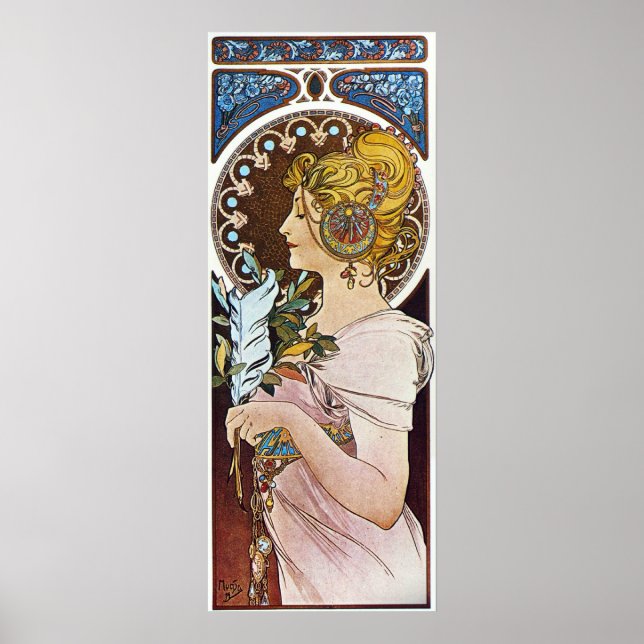 Alphonse Mucha Artwork Poster (Front)